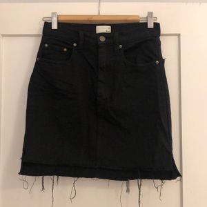 Wilfred Free Black Denim Mini skirt